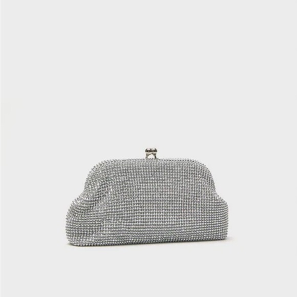 Olga Berg Silver Crystal Clutch - Picture 5 of 8